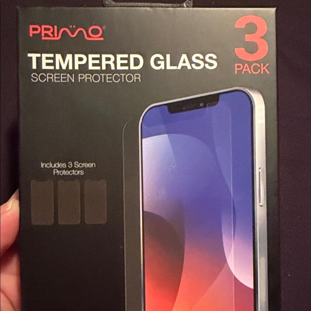 Tempered Glass Screen Protector for iPhone 14 Plus / 12 & 13 Pro Max /  (3 Pack) - Picture 2 of 7